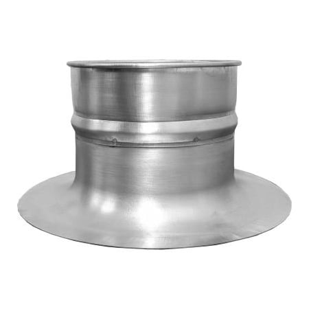 Us Duct US Duct Clamp Together Bell Mouth Hood, 8" Diameter, Galvanized, 22 Gauge SBM08.G22